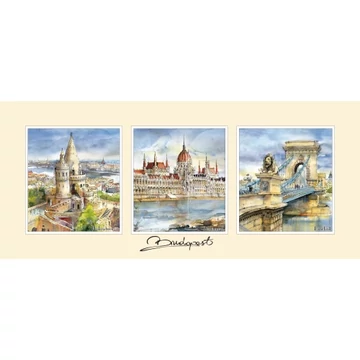 Reprodukció 12x28cm, Budapest, CZW.rp12x28-BU06