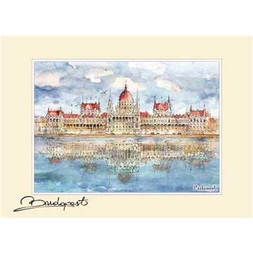 Reprodukció 15x21cm, Budapest, CZW.rp15x21-BU11