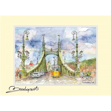 Reprodukció 15x21cm, Budapest, CZW.rp15x21-BU12