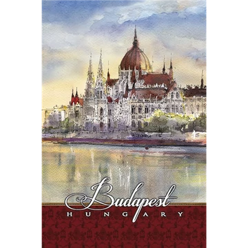 Jegyzettömb 110x165mm, 144 pontvonalas oldal, Budapest, CZW.jt41N-S-BU04