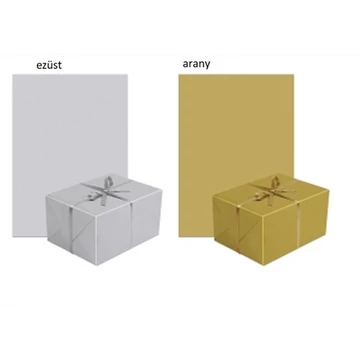 Csomagolópapír tekercs neutral silver/gold 200x70cm, P.W.AGP010010