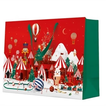 Winter Wonderland Christmas papír ajándéktáska horizontal 33,5x26,5x13cm, P.W.AGB2019706 Winter Wonderland Christmas papír ajándéktáska horizontal 33,5x26,5x13cm, P.W.AGB2019706