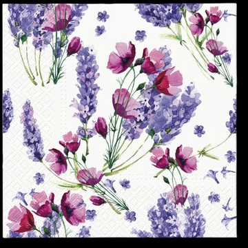 Fragrant Lavender papírszalvéta 33x33cm,20db-os, P.W.SDL137000