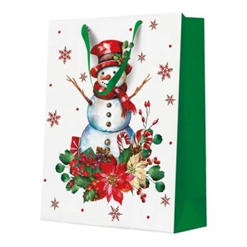 Starly Snowman papír ajándéktáska big 30x41x12cm, P.W.AGB2018902