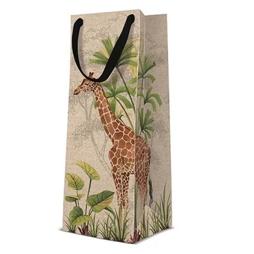 Safari papír ajándéktáska italos 12x37x10cm, P.W.AGB1014904