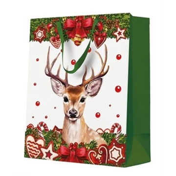 Red Deer papír ajándéktáska large 26,5x33,5x13cm, P.W.AGB2019005