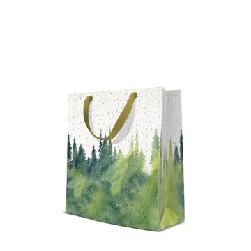 Golden Forest papír ajándéktáska, premium medium 20x25x10cm, P.W.AGB2013403