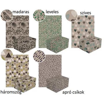 Csomagolópapír tekercs  mintás kraft 200x70cm, P.W.AGPE100200 Csomagolópapír tekercs  mintás kraft 200x70cm, P.W.AGPE100200