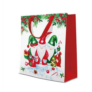 Christmas Gnomes  papír ajándéktáska medium 20x25x10cm, P.W.AGB2012203 Christmas Gnomes  papír ajándéktáska medium 20x25x10cm, P.W.AGB2012203
