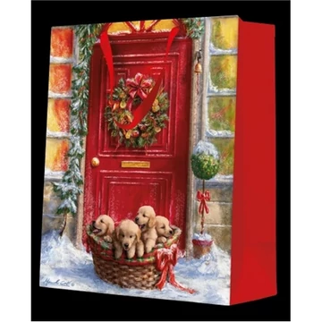 Basket with puppies  papír ajándéktáska large 26,5x33,5x13cm, P.W.AGB2017505