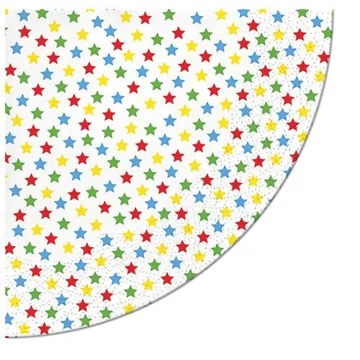 Stars colorful papírszalvéta 32cm, 12 db-os, P.W.SDRR100020