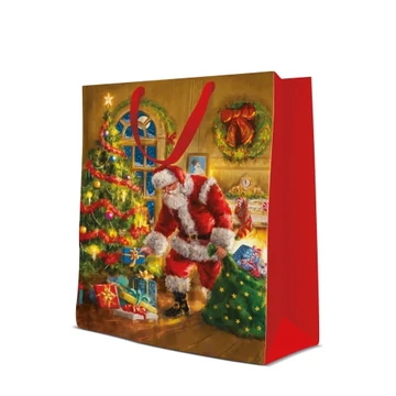 Santa is Here  papír ajándéktáska big 30x41x12cm, P.W.AGB2012002 Santa is Here  papír ajándéktáska big 30x41x12cm, P.W.AGB2012002