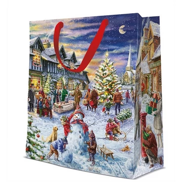 Christmas Market  papír ajándéktáska large 26,5x33,5x13cm, P.W.AGB2012105 Christmas Market  papír ajándéktáska large 26,5x33,5x13cm, P.W.AGB2012105