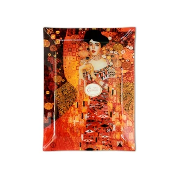 Üvegtányér 32x24cm, Klimt:Adele Bloch, H.C.198-1105