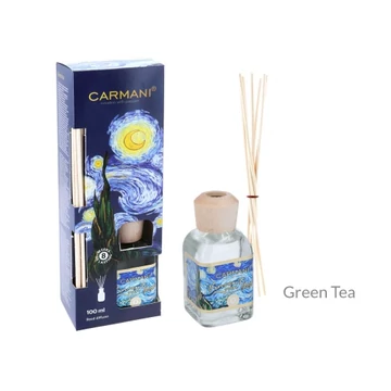 Szobaillatosító 100ml-Van Gogh:Csillagos éj dobozban,rattanpálcikával,Green Tea, H.C.457-6404 Szobaillatosító 100ml-Van Gogh:Csillagos éj dobozban,rattanpálcikával,Green Tea, H.C.457-6404