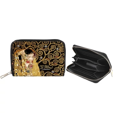 Műbőr pénztárca 14,5x9,5x2,7cm,Klimt: The Kiss, H.C.021-4901