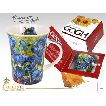 Porcelánbögre dobozban  350ml, Van Gogh: Íriszek, H.C.830-8105