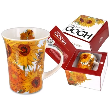 Porcelánbögre Van Gogh dobozban,350ml,Van Gogh:Napraforgók, H.C.830-8106