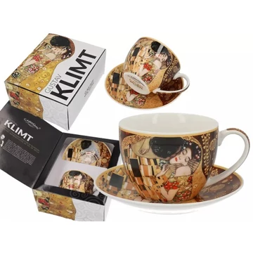 Porceláncsésze+alj 250ml, Klimt:The Kiss, H.C.532-8201