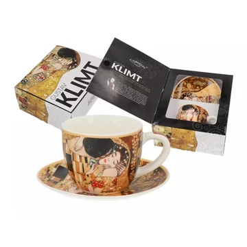 Porceláncsésze+alj, 80ml, Klimt:The Kiss, H.C.532-8301