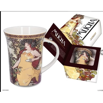 Porcelánbögre 400ml,Mucha:Ősz, H.C.539-8103