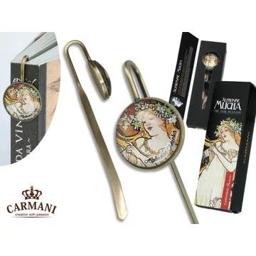 Könyvjelző fém 14,5x4,5x3cm,Mucha:Tavasz, H.C.013-0210 Könyvjelző fém 14,5x4,5x3cm,Mucha:Tavasz, H.C.013-0210