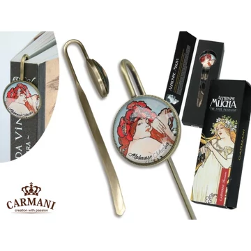 Könyvjelző fém 14,5x4,5x3cm,Mucha:Nyár, H.C.013-0211 Könyvjelző fém 14,5x4,5x3cm,Mucha:Nyár, H.C.013-0211