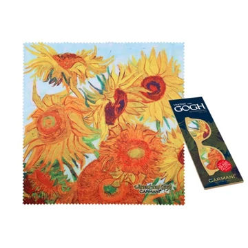 Szemüvegtörlő kendő 20x20cm ,Van Gogh: Napraforgók, H.C.021-0526