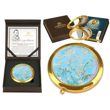 Kézitükör nagyítós,fémkeretben,11cm,Van Gogh:Mandulavirágzás, H.C.181-1306 Kézitükör nagyítós,fémkeretben,11cm,Van Gogh:Mandulavirágzás, H.C.181-1306