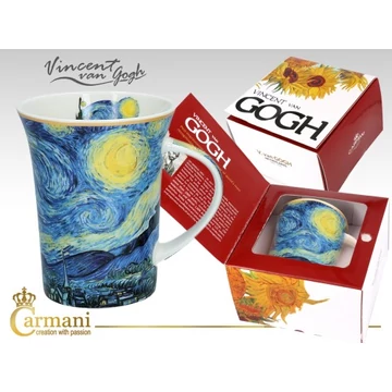 Porcelánbögre Van Gogh dobozban, 350ml, Van Gogh: Csillagos éj, H.C.830-8115