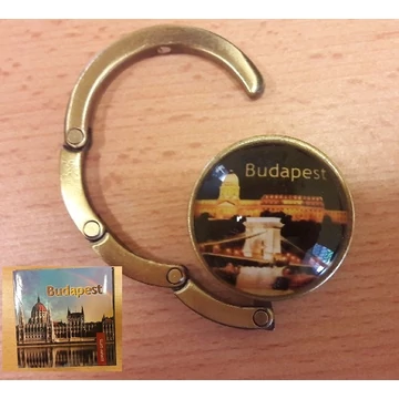 Táskatartó 4,5x4,5x1,5cm, fém keret,díszdobozban, Budapest éjjel, H.C.999-0012 Táskatartó 4,5x4,5x1,5cm, fém keret,díszdobozban, Budapest éjjel, H.C.999-0012