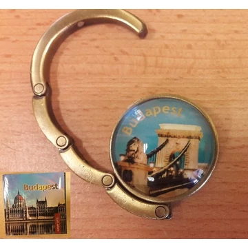 Táskatartó 4,5x4,5x1,5cm, fém keret,díszdobozban,Budapest Lánchíd, H.C.999-0013 Táskatartó 4,5x4,5x1,5cm, fém keret,díszdobozban,Budapest Lánchíd, H.C.999-0013