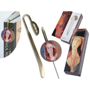 Könyvjelző fém 14,6x3,3x2,6cm,Modigliani: Jeanne Hebuterne, H.C.013-0242 Könyvjelző fém 14,6x3,3x2,6cm,Modigliani: Jeanne Hebuterne, H.C.013-0242
