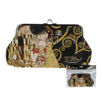 Műbőr pénztárca 20x10x1cm,Klimt: The Kiss, H.C.021-4501