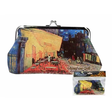 Műbőr pénztárca 20x10x1cm,Van Gogh:Kávéház Éjjel, H.C.021-4709