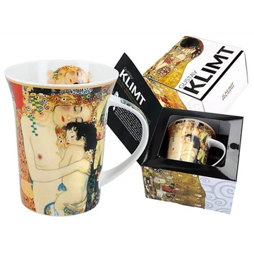 Porcelánbögre Klimt dobozban,350ml,Klimt: Anya gyermekével , H.C.532-8106