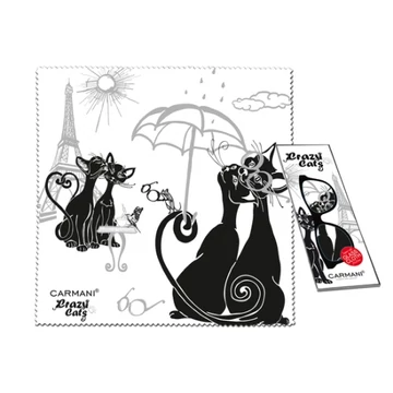 Szemüvegtörlő kendő 20x20cm ,fekete macskás, H.C.021-0561 Szemüvegtörlő kendő 20x20cm ,fekete macskás, H.C.021-0561