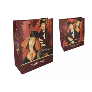 Ajándéktáska papír 25x20x10cm, Modigliani, H.C.033-1901 Ajándéktáska papír 25x20x10cm, Modigliani, H.C.033-1901