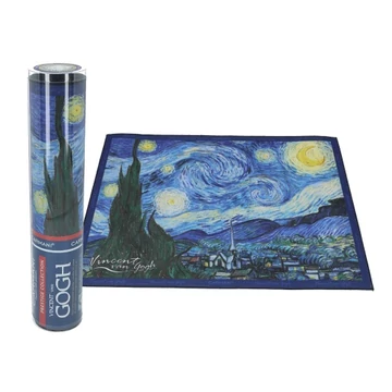 Szövött jellegű tányéralátét 29,5x40cm,polyester,Van Gogh: Csillagos éj, H.C.023-0501