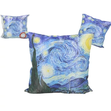 Párna 45x45cm,polyester,Van Gogh: Csillagos éj, H.C.023-8040
