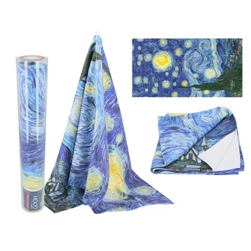 Törölköző 70x140cm, 35% pamut-65% polyester, Van Gogh: Csillagos éj, H.C.023-7110