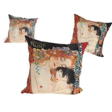 Párna 45x45cm,polyester,Klimt: Anya gyermekével, H.C.023-8006