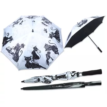 Esernyő, Hossz: 93 cm, dia: 120 cm, Fekete Macska, H.C.021-6630