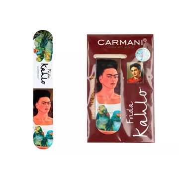 Mágneses könyvjelző 30x100mm, papír, Frida Kahlo:Én és a papagájok, H.C.013-4082
