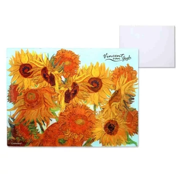 Üveg konyhai munkalap 40x30cm,Van Gogh:Napraforgók, H.C.195-2021