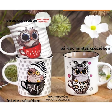 Deco Sowa porcelánbögre 330ml, V.B.20796