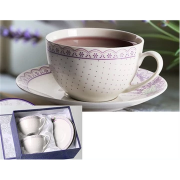 Passia porceláncsésze+alj, 2 személyes, 250ml, dobozban, V.B.22561