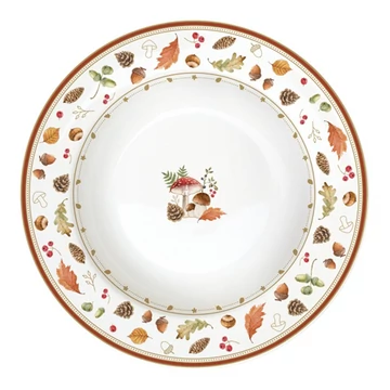 Porcelán mélytányér 21,5cm, Autumn Breeze, R2S.943AUBR
