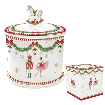 Porcelán keksztároló 14x16,5cm, dobozban, Magie de Noel, R2S.1334MNOE