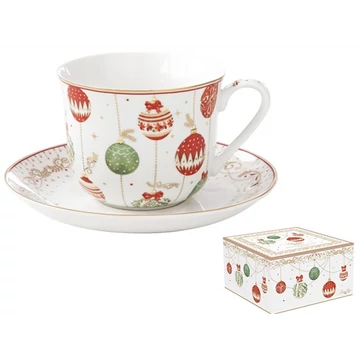 Porcelán reggelizőcsésze+alj 370ml dobozban, Christmas Eve, R2S.1182CEVE Porcelán reggelizőcsésze+alj 370ml dobozban, Christmas Eve, R2S.1182CEVE